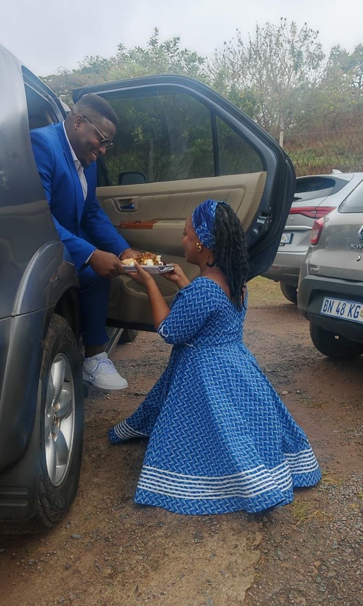 Tlhabologo and Nonceba celebrating together